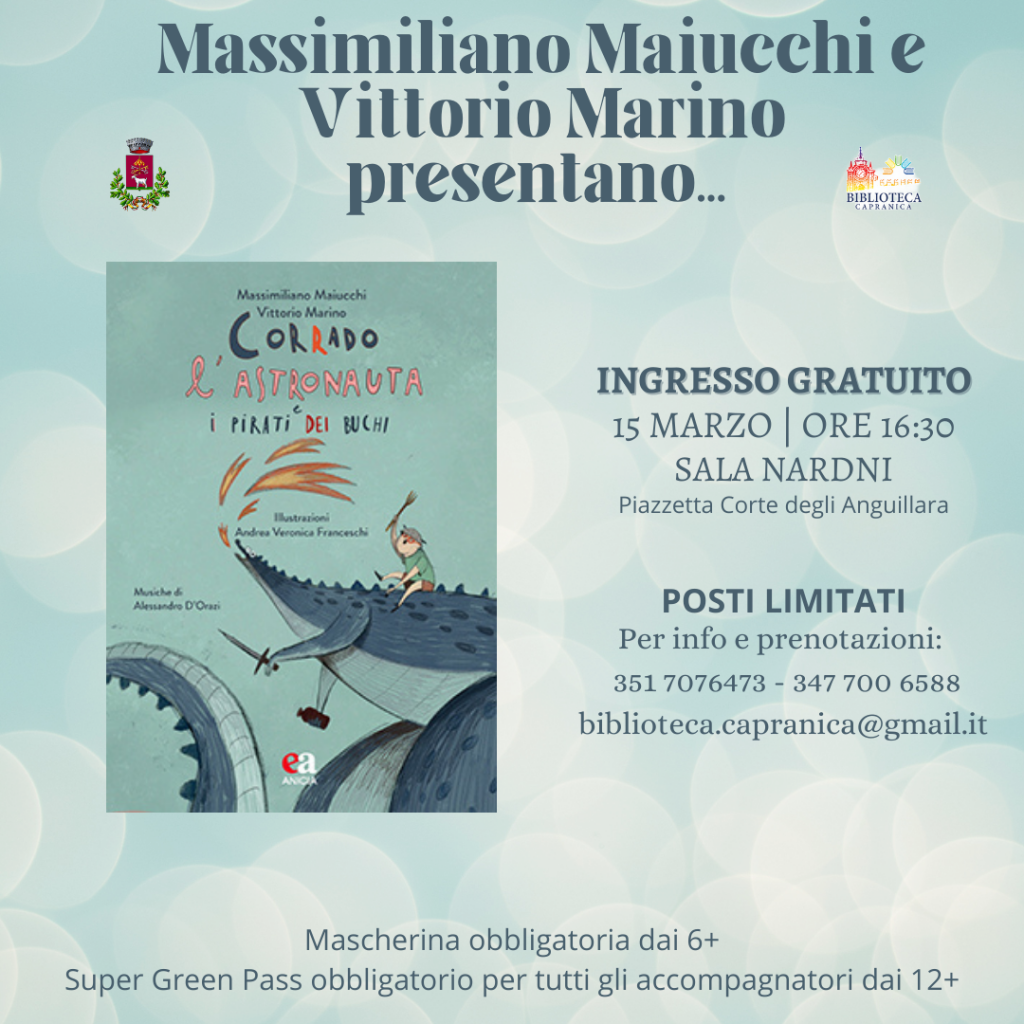 Presentazione libro Maiucchi e Marino – 15/03/2022